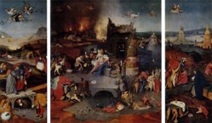Hieronymus Bosch, "Trittico delle tentazioni di Sant'Antonio Abate"