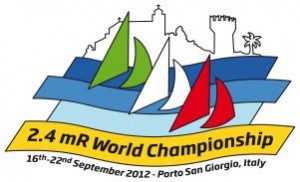Logo del "2.4 mR World Championship" di Porto San Giorgio (Fermo), 16-22 settembre 2012