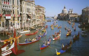 Un'immagine della Regata Storica di Venezia del 2012