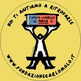 Logo della Fondazione Carlo Molo, per iniziativa "L'afasia cancella le parole"
