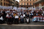 Un'immagine della manifestazione del 5 ottobre a Treviso, promossa dalla FISH del Veneto