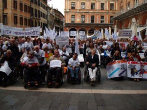 Treviso: manifestazione della FISH Veneto, 5 ottobre 2012
