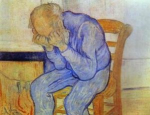 Vincent Van Gogh, "Uomo anziano nel dispiacere", 1890