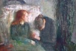Edvard Munch, "Il bambino malato" ("The Silk Child"), 1885-86, particolare