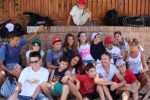 Una bella immagine di buona parte dei ragazzi e dei tutor dell'Aita Summer Camp di Roma