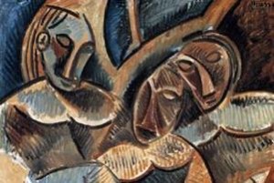 Pablo Picasso, "Tre donne sotto un albero", 1907 (particolare)