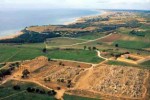 Un'immagine panoramica del più grande parco arxcheologico d'Europa, che è quello di Selinunte, in Sicilia
