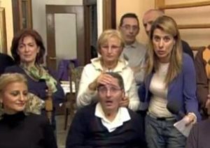 Max Tresoldi e i suoi familiari durante "La vita in diretta" del 4 novembre 2013