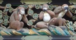 Nikko (Giappone), Santuario di Toshogu, le tre scimmiette