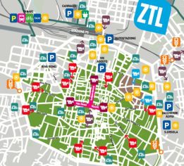 Mappa della ZTL di Bologna