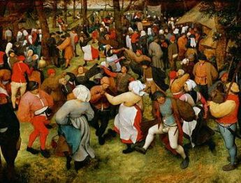 Pieter Bruegel il Vecchio, "Danza nuziale", 1566, Detroit Institute of Arts