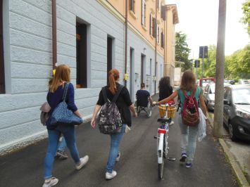 Immagine tratta dal video realizzato a Padova, nell'àmbito del Progetto "Io non riesco a passare"