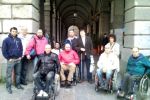I partecipanti a un corso sulla progettazione inclusiva senza barriere, organizzato a Genova dal Collegio Provinciale Geometri e Geometri Laureati e dalla Consulta Regionale Ligure per l’Handicap