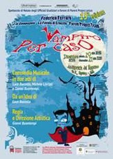 Locandina dello spettacolo teatrale "Vampiro per caso", Roma, 20-21 dicembre 2014, 