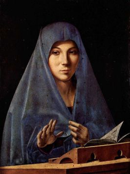 Antonello da Messina, "La Vergine leggente" (detta anche "Annunciata di Palermo")