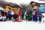 Foto di gruppo per lo stage sulla neve promosso lo scorso anno dal CIP Emilia Romagna e dal Centro Protesi INAIL