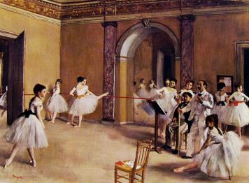Edgar Degas, "Scuola di ballo dell'Opera", 1872, Parigi, Museo del Louvre