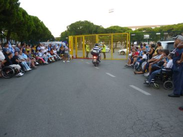 Agosto 2012: protesta delle persone con disabilità davanti allo Stadio Adriatico di Pescara