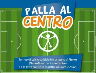 Locandina del torneo di calcio solidale "Palla al Centro" (Milano, 27 aprile 2015)
