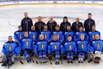 La Nazionale Italiana di ice sledge hockey, classificatasi quinta ai Mondiali di ice sledge hockey