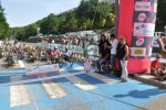 La partenza della tappa di San Marino del Giro di Handbike