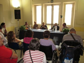 Conferenza stampa del 4 agosto 2015, presso l'ANFFAS di Catania