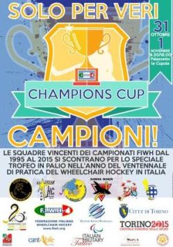 Manifesto della "Champions Cup FIWH" di Torino, 31 ottobre-1° novembre 2015