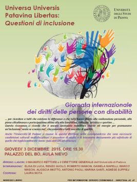 Locandina dell'incontro del 3 dicembre a Padova