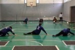 Una partita di torball, il "calcio con palla sonora" che è uno degli sport più praticati dalle persone con disabilità visiva