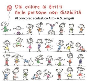 Immagine AIFO, sesto concorso rivolto alle scuole, "Dai colore ai diritti delle persone con disabilità", anno scolastico 2015-2016