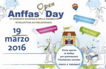 Locandina dell'"ANFFAS Open Day 2016"