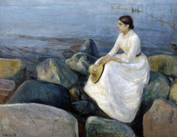 Edvard Munch, "Inger sulla spiaggia", 1889