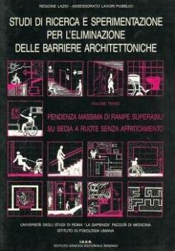 Volume pubblicatao dalla Regione Lazio nel 1990, sulle barriere architettoniche