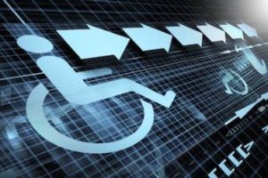 Realizzazione grafica con logo di disabilità