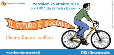 Locandina di "Il futuro è sociale", Roma, 26 ottobre 2016