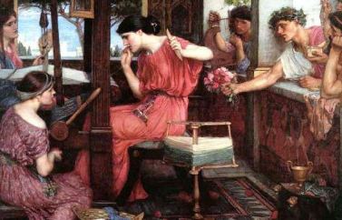 John William Waterhouse, "Penelope e i pretendenti", 1912