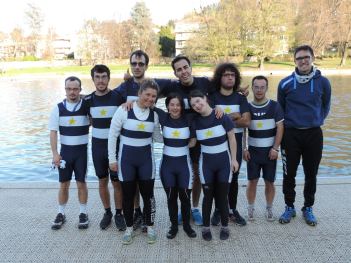 Team "8+ Open Mind" della Società Canottieri Armida di Torino