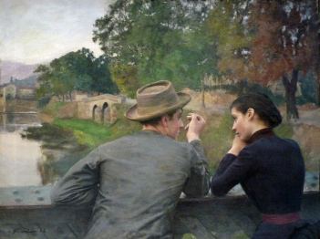 Émile Friant, "Les Amoureux" ("Gli innamorati"), 1888
