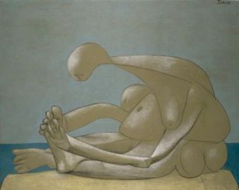 Pablo Picasso, "Donna seduta sulla spiaggia", 1937