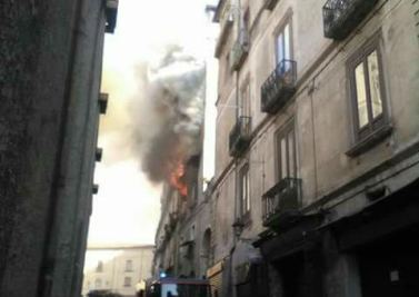 Agosto 2017: incendio nel centro storico di Cosenza