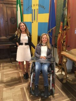 Verona, 27 settembre 2017, Alessia Bottone e Valentina Bazzani alla presentazione di "Vorrei ma non posso"