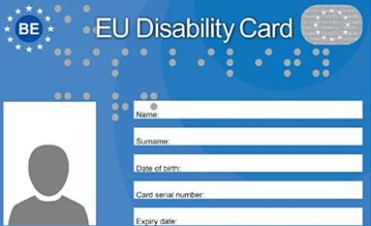 Facsimile della Disability Card