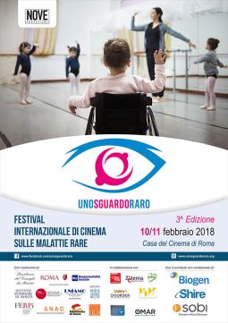 Locandina della terza edizione del Festival "Uno sguardo raro", Roma, 10-11 febbraio 2018
