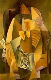 Pablo Picasso, "Donna con camicia in poltrona", 1913