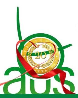 Logo dell'AUS Niguarda per il ventennale (1998-2018)