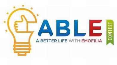 Logo del concorso "A.B.L.E. - A Better Life with Emofilia"