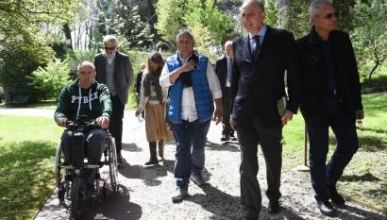 Inaugurazione del nuovo sentiero accessibile nell'Orto Botanico di Lucca (aprile 2018)