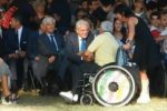 Un'immagine di repertorio, riguardante un incontro degli anni scorsi da parte del presidente della Repubblica Sergio Mattarella, con numerose persone con disabilità, nella tenuta presidenziale di Castel Porziano (Roma)