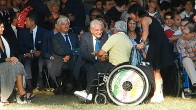 Persone con disabilità a Castel Porziano con Mattarella nel 2015