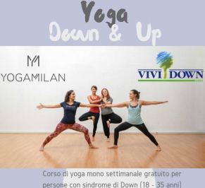Manifesto di "Yoga Down & Up", Milano, Vivi Down, 24 ottobre 2018